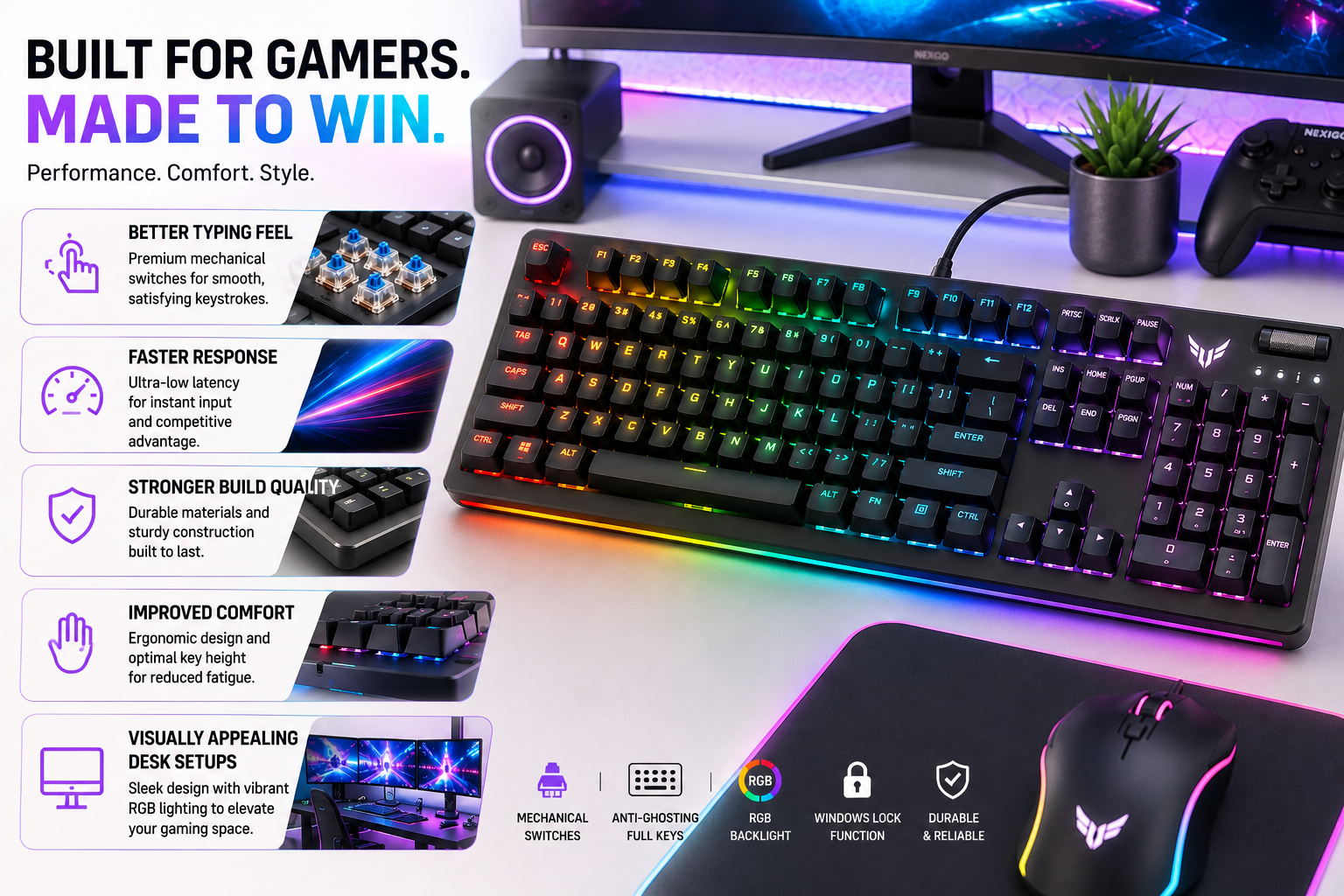 Gaming keyboard